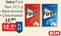 FİRST SAKIZ fiyat ve kampanya bilgisi